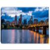 60 x 30 - Portland Skyline Canvas Print Wall Art Willamette River, wall decor interior design view 2