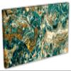 72 x 36 - Green Marble Stone Canvas Print Wall Art with Curly Vein Textures. Breccia, Granite wall art view 1