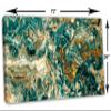 72 x 36 - Green Marble Stone Canvas Print Wall Art with Curly Vein Textures. Breccia, Granite wall art view 3