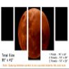 80 x 42 TOTAL - Super Blood Wolf Moon Canvas Print Wall Art 5 Panel Waterfall Split - Home Decor, Interior Design view 3