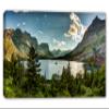 30 x 15 - Montana Glacier National Park Canvas Print Wall Art Landscape Print with low light view 2