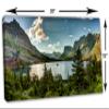 30 x 15 - Montana Glacier National Park Canvas Print Wall Art Landscape Print with low light view 3