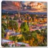 18 x 12 - Santa Fe, NM Canvas print Wall Art with beautiful skies Santa Fe, New Mexico view 2