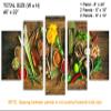 40 x 22 TOTAL - Spices canvas print Wall Art Herbs & spices 5 Panel Diamond Split Cooking gifts, Kitchen wall art view 3