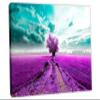 24 x 16 - Lone Tree in field Canvas Print Wall Art. Purple Tree Print Scenic art, scenery print view 1