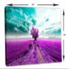 24 x 16 - Lone Tree in field Canvas Print Wall Art. Purple Tree Print Scenic art, scenery print view 3