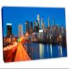 72 x 36 - Philadelphia Center City Skyline Canvas Print Wall Art view 1