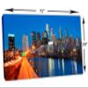 72 x 36 - Philadelphia Center City Skyline Canvas Print Wall Art view 3