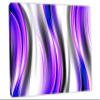 24 x 16 - Purple Wave Abstract Art Canvas Print Wall Art - Vertical Wave, Abstract art print view 1