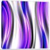 24 x 16 - Purple Wave Abstract Art Canvas Print Wall Art - Vertical Wave, Abstract art print view 2