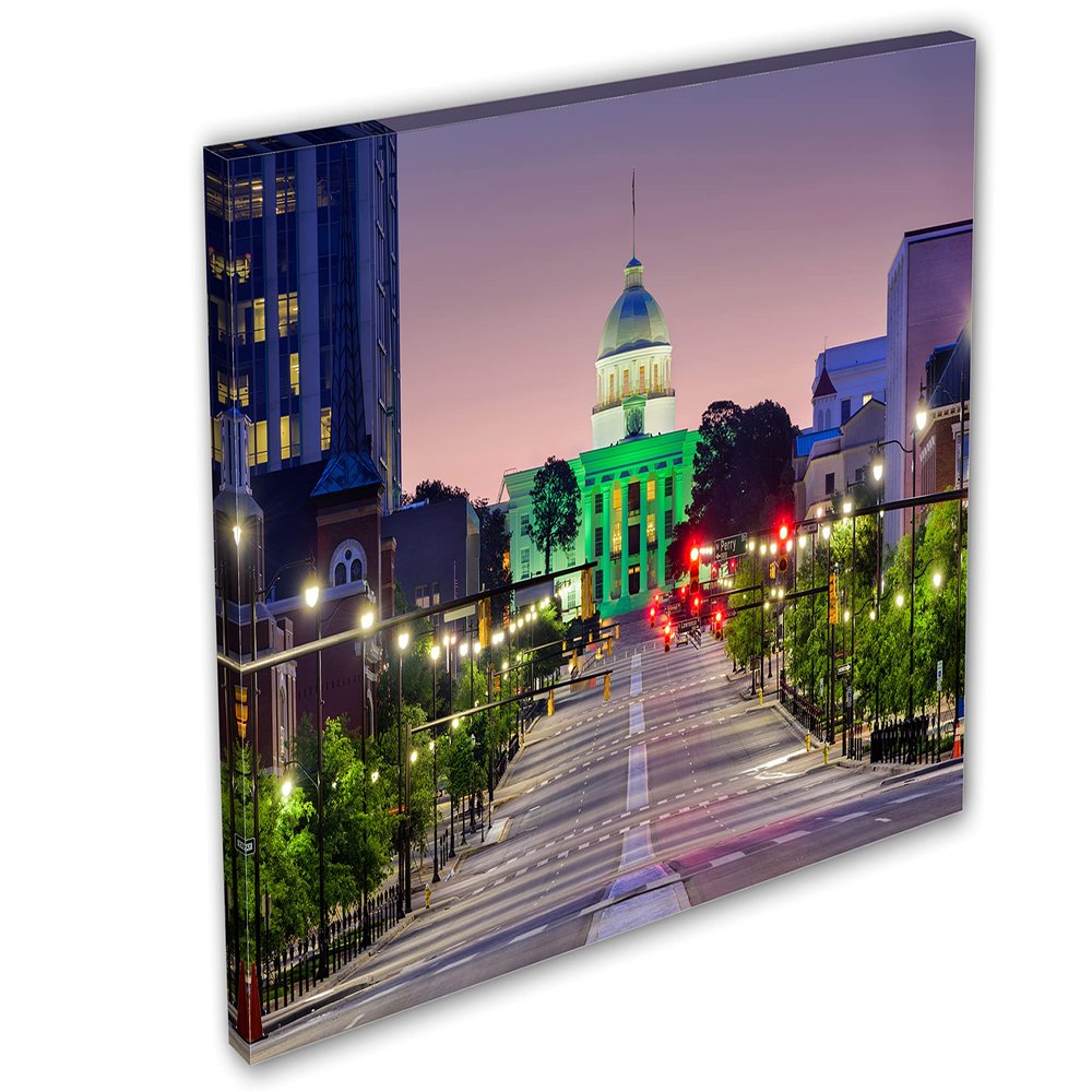 18 x 12 - Montgomery Alabama Canvas Print Wall Art, Home wall decor, interior design