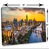 48 x 24 - Austin Texas skyline Canvas Print Wall Art yellow skies. Austin TX at sunset view 3
