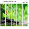 40 x 26 TOTAL - Zen Art, Spa Stones Wall Art Canvas Print 5 Panel Split. Spa wall decor, interior design view 3