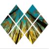 102 x 68 TOTAL - Trees in Forest Canvas Print - 7 Panel Butterfly Split Wall Art for room decor, interior wall design view 1