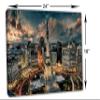 24 x 16 - Indianapolis Skyline Canvas Print Wall Art dramatic skies Indianapolis, USA view 3