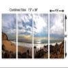 72 x 36 TOTAL - Morning Ocean Coast Canvas Print - 4 Panel Split. Nature photography Wall Art print view 3
