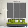 90 x 60 TOTAL - Watercolor Elephant Canvas Print Wall Art blue green 3 Panel Split, Triptych. Animal Home decor view 4