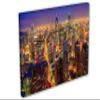 60 x 40 - Chicago night Skyline Canvas Print Wall Art for decor view 1