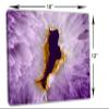 18 x 12 - Purple Agate Canvas Print Wall Art Agate Slice Quartz Decor Wall Art Print view 3