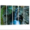 120 x 60 TOTAL - Watkins Glen state park NY Wall Art Canvas Print. 5 Panel Split. Home Decor, wall decor view 1