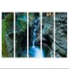 120 x 60 TOTAL - Watkins Glen state park NY Wall Art Canvas Print. 5 Panel Split. Home Decor, wall decor view 2