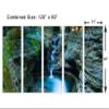 120 x 60 TOTAL - Watkins Glen state park NY Wall Art Canvas Print. 5 Panel Split. Home Decor, wall decor view 3