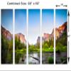 90 x 60 TOTAL - Gates to the Valley, Yosemite Canvas Print Wall Art - 5 Panel Split - home decor interior view 3