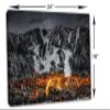 24 x 16 - Aspen Colorado Canvas Print Wall Art B&W colorized Aspen, CO city art print view 3