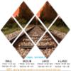 102 x 68 TOTAL - Train tracks to sunset Wall Art Canvas Print 7 Panel Butterfly Split, home decor interior design view 2