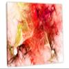24 x 16 - Abstract Marble Wall Art Canvas Print fractal shapes Red Fractal Art, Abstract Print view 1