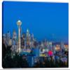 24 x 16 - Seattle City Skyline, WA Canvas Print. Mt. Rainier & Space needle Wall Art view 2