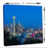 24 x 16 - Seattle City Skyline, WA Canvas Print. Mt. Rainier & Space needle Wall Art view 3