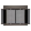 UniFlame - Roman - Bi-fold Style Fireplace Doors with Smoke Tempered Glass (Color: Oil Rubbed Bronze, Size: Large - Fits Opening 36in to 43in W x 25.5in to 32.5in H) view 3