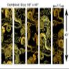 60 x 40 TOTAL - Chinese yellow-gold Dragons Canvas Print Wall Art 5 Panel Split Chinese, asian wall decor view 3