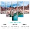 80 x 42 TOTAL - Hoover Dam in Nevada Canvas Print Wall Art - 5 Panel Waterfall Split Wall Decor - Datytime View view 2