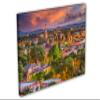 24 x 16 - Santa Fe, NM Canvas print Wall Art with orange skies Santa Fe, New Mexico view 1