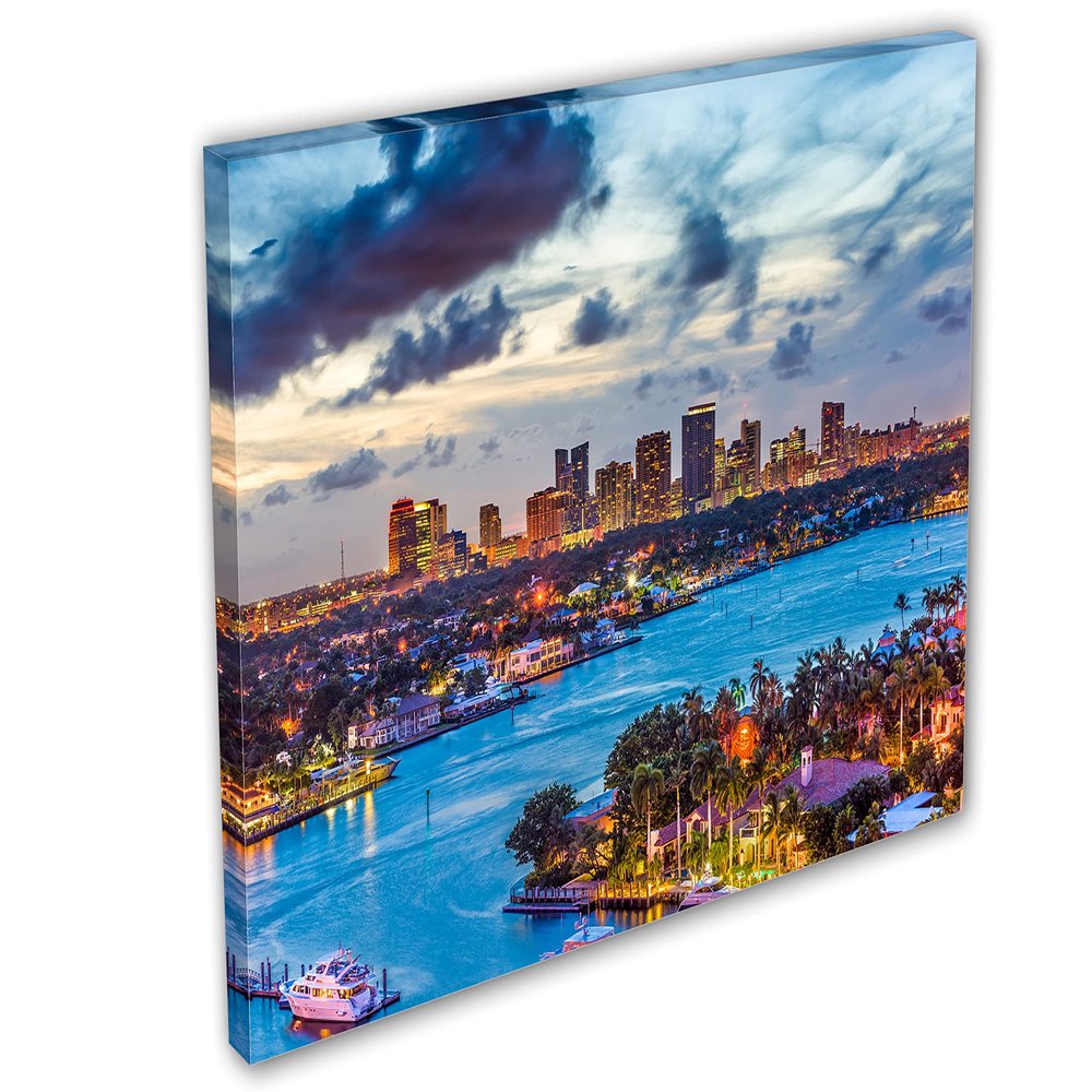 24 x 16 - Fort Lauderdale Florida Canvas Print Wall Art, home decor, usa wall decor