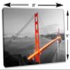 30 x 15 - San Francisco Golden Gate Bridge Canvas Print Wall Art for interior design view 3