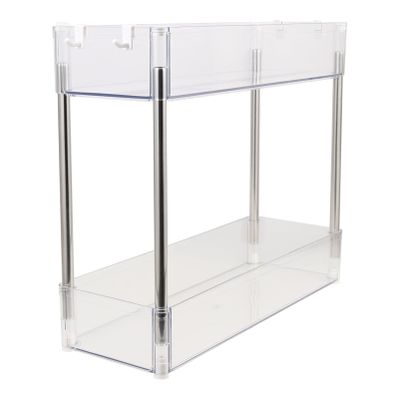 Zerodeko Desktop Double-Layer Rack for Bathroom and Makeup Storage Multi-Function Organizer for Sundries Elegant and Sturdy Design for Vanity and Home Use