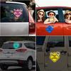 Leniutor Highly Reflective Baby On Board Sticker for Cars, Raccoon Bear Kids Baby in Car Vinyl Car Decal for Rear Window Bumper Decor Stickers Caution Night Sign 6.1 x 6.25inch (Mint Green, 2) view 2