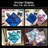 Leniutor Highly Reflective Baby On Board Sticker for Cars, Raccoon Bear Kids Baby in Car Vinyl Car Decal for Rear Window Bumper Decor Stickers Caution Night Sign 6.1 x 6.25inch (Mint Green, 2) view 4