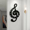 YIYIBYUS Music Wall Clock - Analog Black Clock with Musical Notes, Unisex, 12-Inch view 3