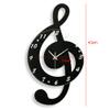 YIYIBYUS Music Wall Clock - Analog Black Clock with Musical Notes, Unisex, 12-Inch view 4