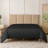 THXSILK 22 Momme 1 Pcs Silk Duvet Cover, 100% Top Grade Pure Mulberry Silk Upscale Series Comforter Cover with Zipper (Queen, Black) view 1