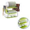 Dish Drainer Cup Holder Dish DrainersKitchen Drain Rack3 Tier Tableware Storage Box Fork Spoon Organizer Dish Racks Cutlery Rack-C 42X25X43Cm Dish Rack view 3
