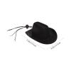 5pcs Pet Dog Hats Dog Cat Hats with Adjustable Western Caps Costume Accessories for Pets Puppies Cats Cosplay Halloween Christmas Birthday Party Decoration view 2