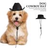 5pcs Pet Dog Hats Dog Cat Hats with Adjustable Western Caps Costume Accessories for Pets Puppies Cats Cosplay Halloween Christmas Birthday Party Decoration view 3
