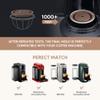 Reusable VERTUO Capsule Caps 2 Pcs + EMPTY Refillable VERTUOLINE Pods-80+150+230ml Each 3 Pcs For Vertuoline Coffee Machine, BENFUCHEN Silicone Capsule Discs For Refillable Nespresso Vertuo Pods view 3