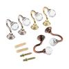 2Pcs Crystal Tie Back Hook Metal Crystal Ball Curtain Hooks Tassel Towel Hanger Holder for Fabric Curtains Red Copper/Silver/Gold (Color : Silver) view 2