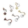 2Pcs Crystal Tie Back Hook Metal Crystal Ball Curtain Hooks Tassel Towel Hanger Holder for Fabric Curtains Red Copper/Silver/Gold (Color : Silver) view 4